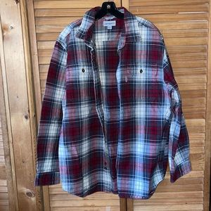 Mens Carhartt button down size Large EUC